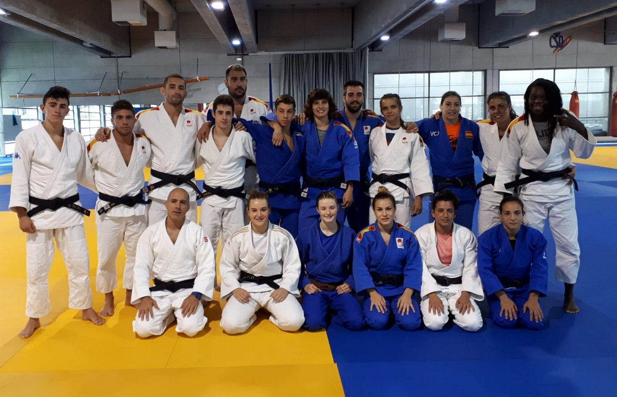 Judokas Navarros entrenan en el CAR de Madrid